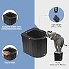 Zinyeme Polypropylene Portable Camping Toilet - Potty for Adults, Travel Commode Bucket for Car, Outdoor, Hiking, Backpack, Trips, Tent, Boat, Beach, Traffic Jam, Home