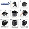 Zinyeme Polypropylene Portable Camping Toilet - Potty for Adults, Travel Commode Bucket for Car, Outdoor, Hiking, Backpack, Trips, Tent, Boat, Beach, Traffic Jam, Home