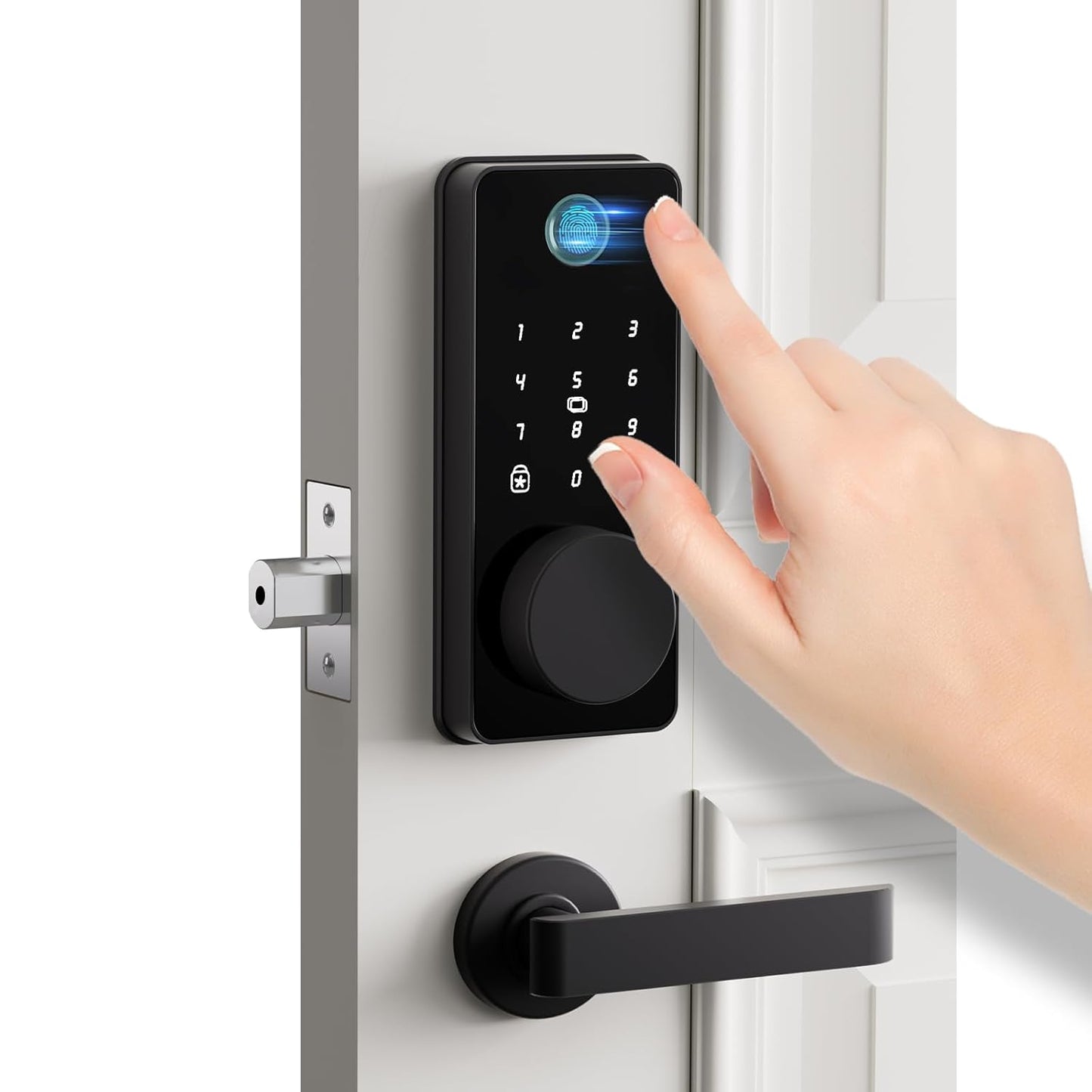 Biquole Keyless Entry Smart Door Lock with Keypad App Control Fingerprint