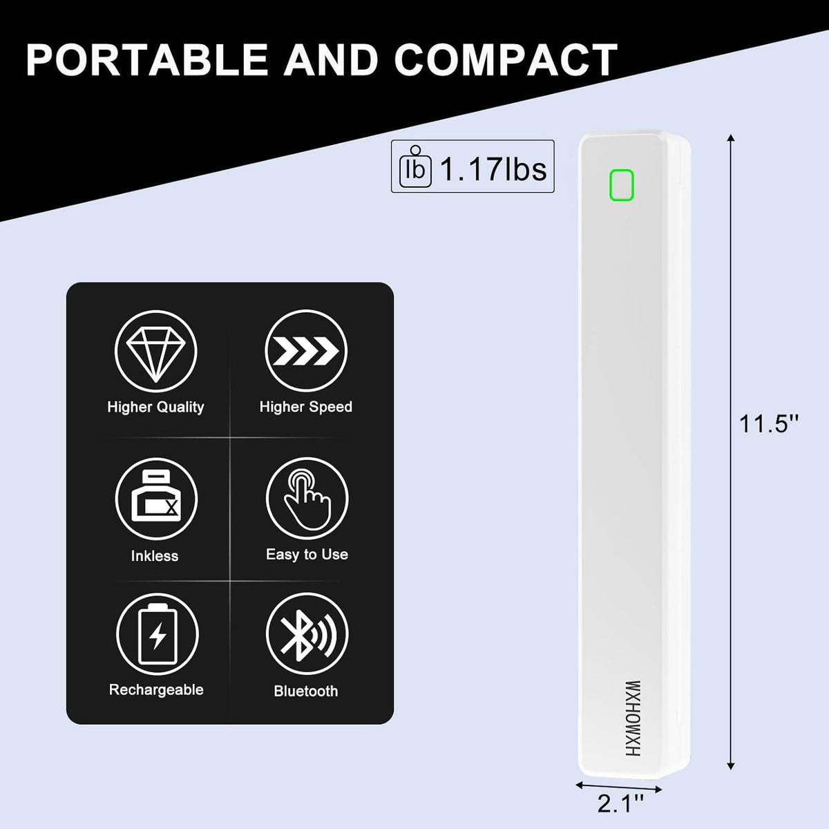 Tattoo Stencil Printer Machine with 10 Transfer Papers Light White