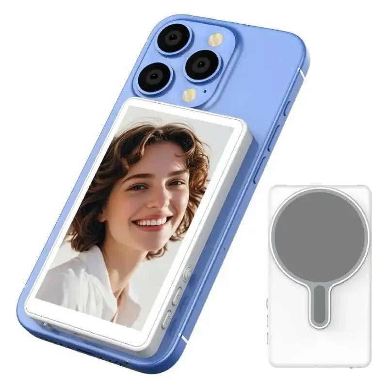 Phone Vlog Selfie Monitor Screen Portable Back Camera Monitor with Magnetic Connection and Remote Control for Selfie Vlog Live - Buy Your Wish