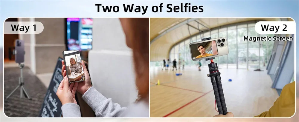 Magnetic Selfie Monitor Screen w Wireless Remote Phone Vlog Rear Camera Monitor for iPhone Android Recording Vlog Live Stream - Buy Your Wish