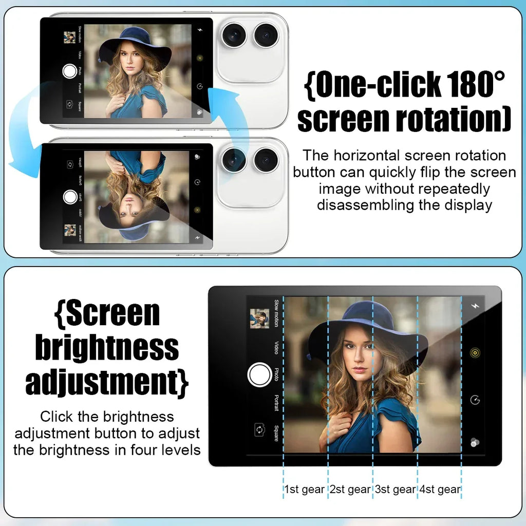 Mobile Phone Wireless Magnetic Selfie Monitor Screen For Smartphone Vlog Live Stream Video Recording for iPhone Android phone - Buy Your Wish