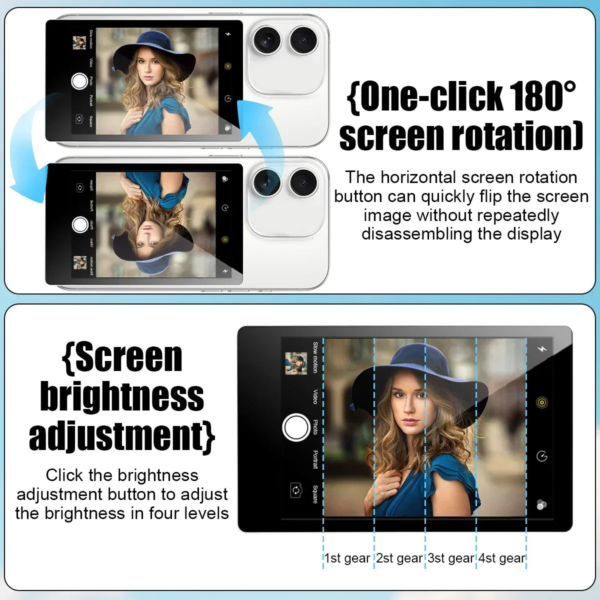 Mobile Phone Wireless Magnetic Selfie Monitor Screen For Smartphone Vlog Live Stream Video Recording for iPhone Android phone - Buy Your Wish