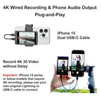 Phone Vlog Selfie Monitor Screen Support 4K Wired Recording Using Phone Rear Camera for iPhone Selfie Vlog Live Stream TikTok - Buy Your Wish