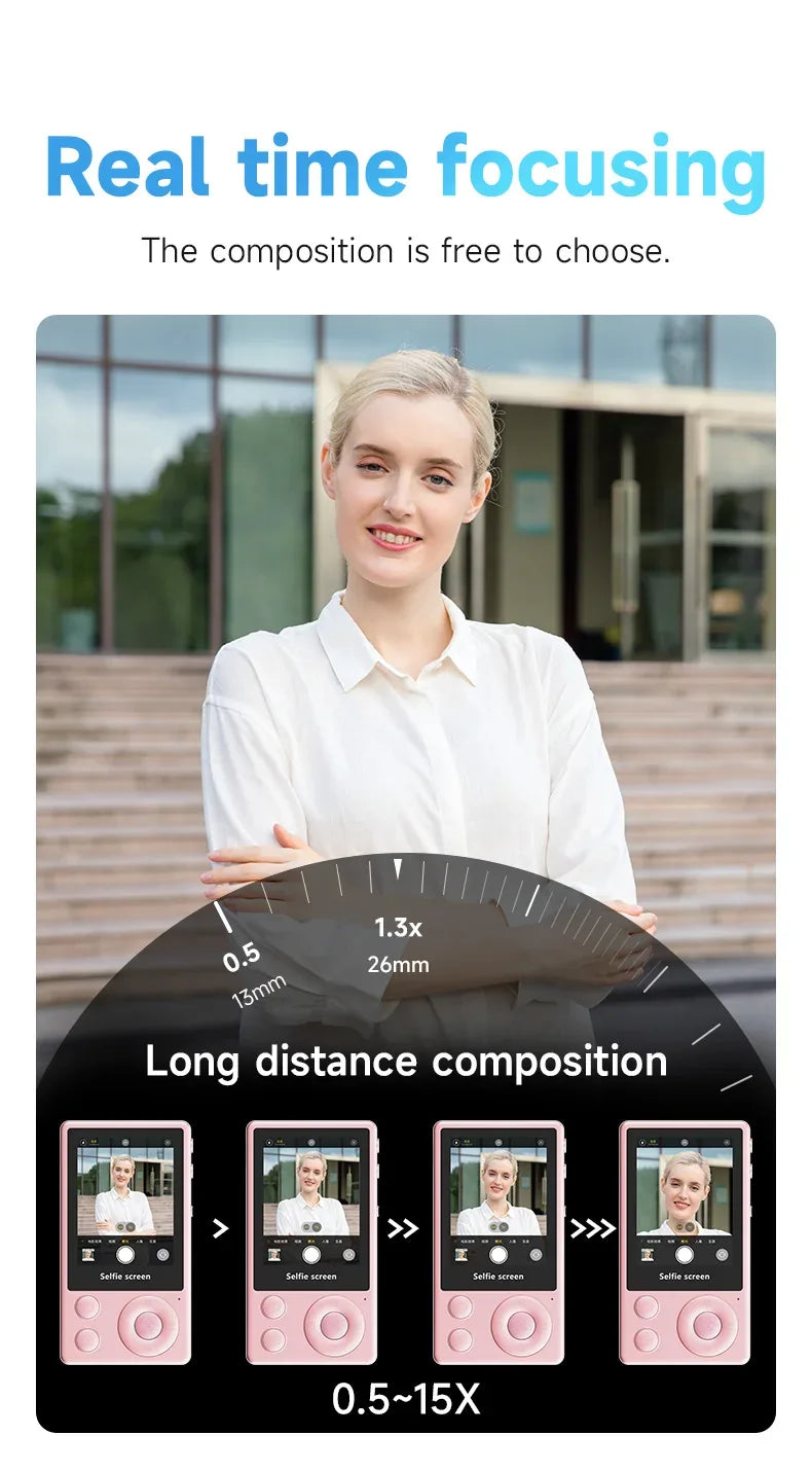 Vlog Selfie Monitor Screen Vlog Magnetic Video Recording for iPhone & Android Wireless Mirroring Content Creator Live stream - Buy Your Wish