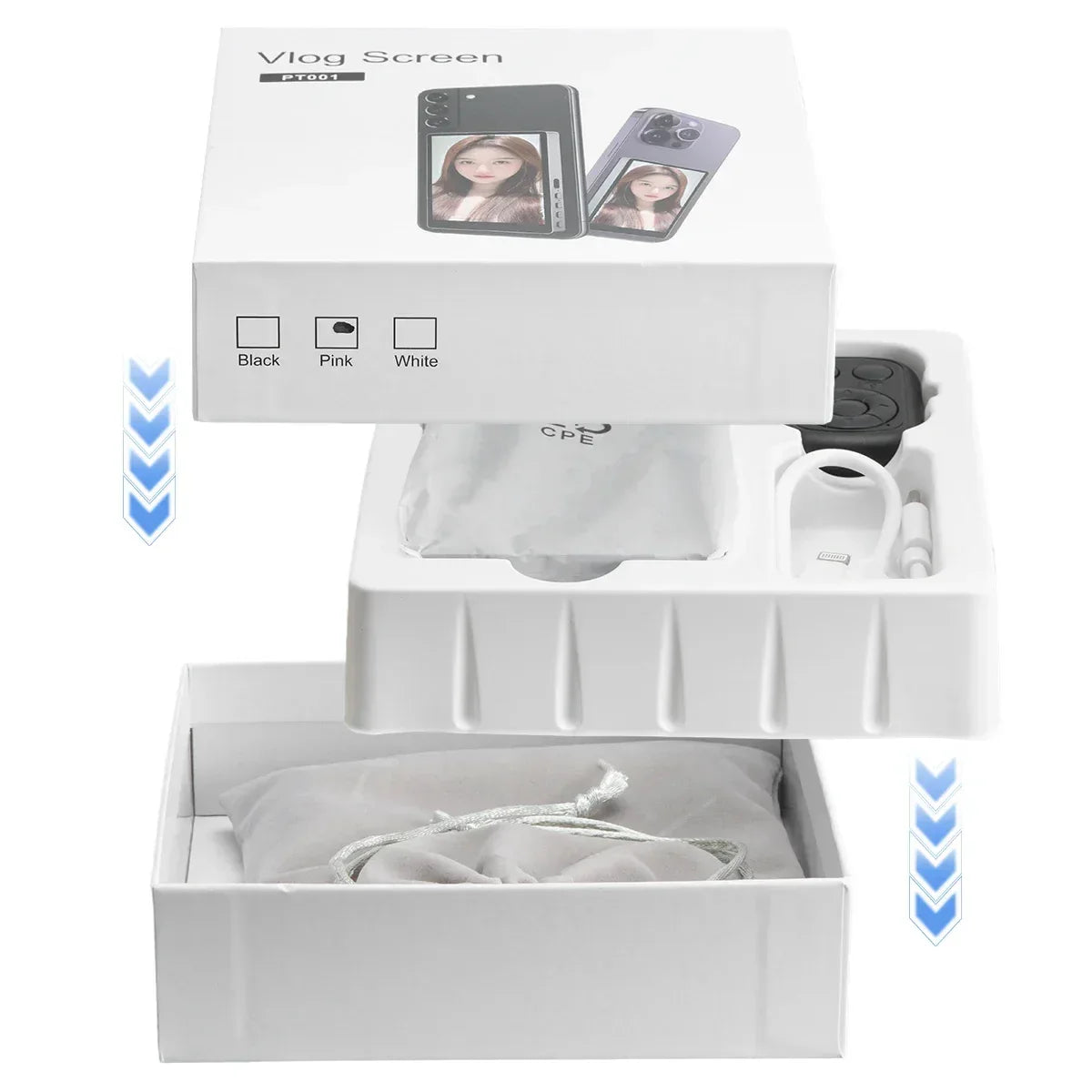 Mobile Phone Wireless Magnetic Selfie Monitor Screen For Smartphone Vlog Live Stream Video Recording for iPhone Android phone - Buy Your Wish