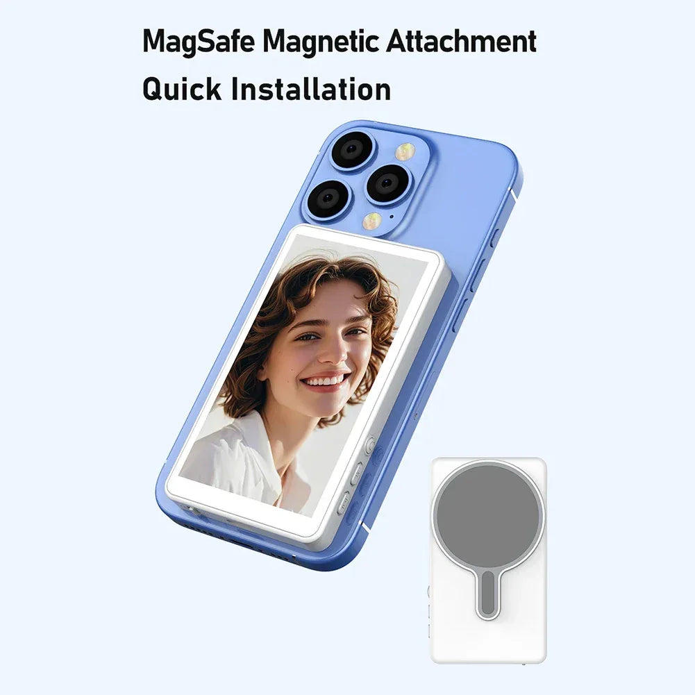 Selfie Monitor Screen Vlog Screen Magnetic Phone Vlog Phone Rear Camera For Selfie Vlog Live Stream Support WiFi 2.4G/5G - Buy Your Wish