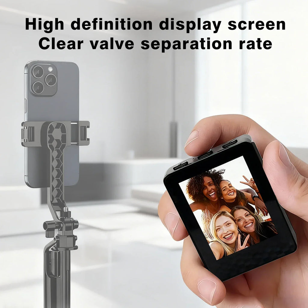 Vlog selfie monitor screen with watch button remote control, suitable for Iphone Android phone selfie - Buy Your Wish