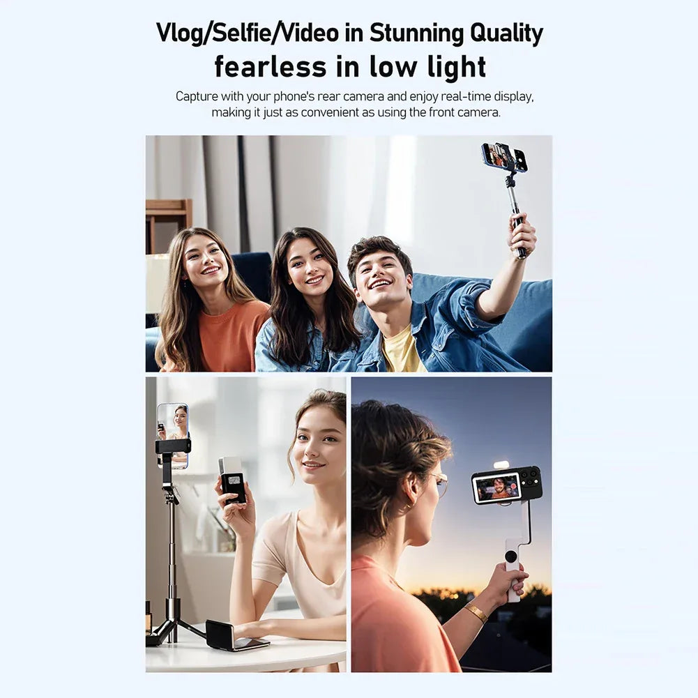 Selfie Monitor Screen Vlog Screen Magnetic Phone Vlog Phone Rear Camera For Selfie Vlog Live Stream Support WiFi 2.4G/5G - Buy Your Wish
