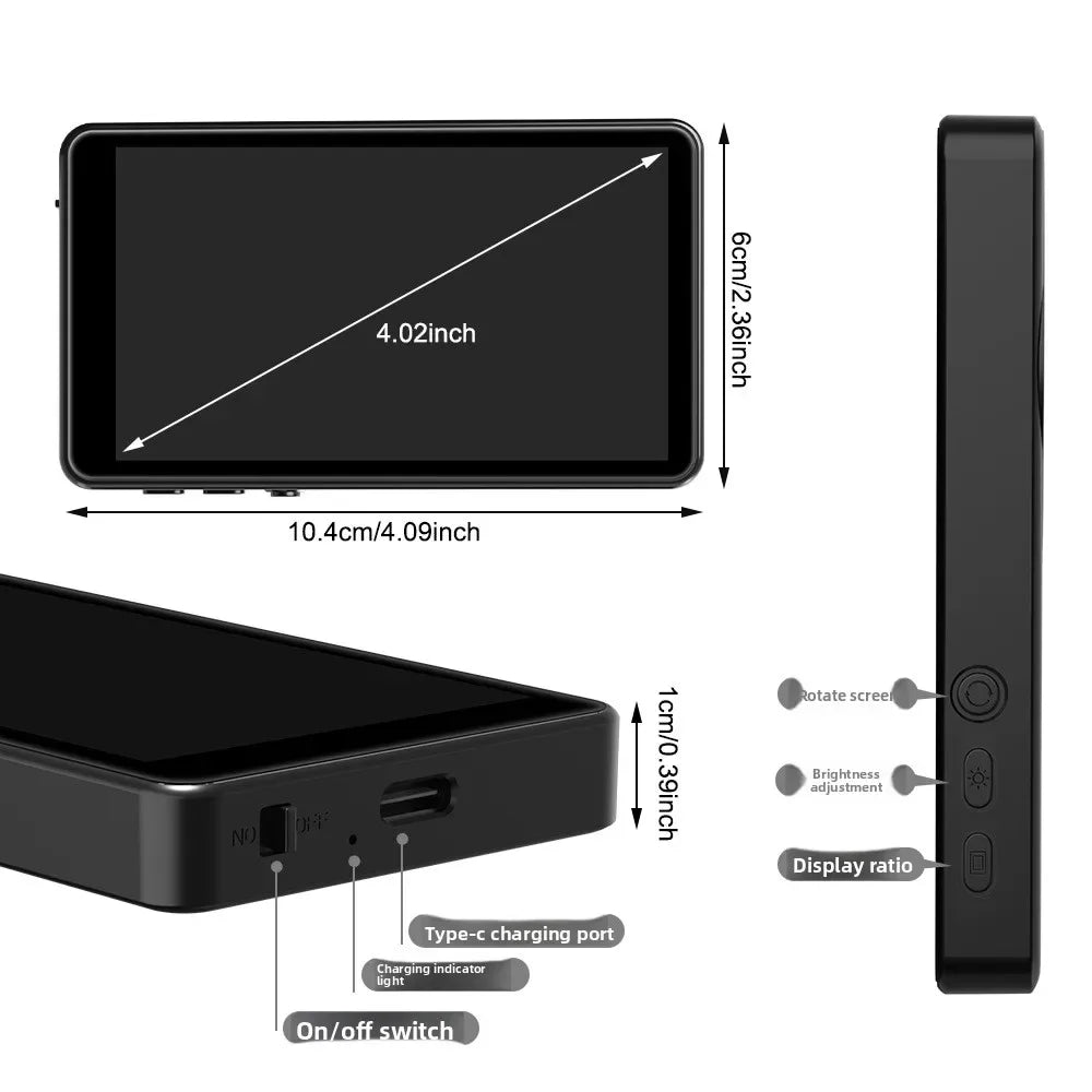 Vlog Selfie Monitor Screen for iPhone & Android, 4K/1080p Magnetic Back Camera Vlog Monitor for YouTube TikTok Live Streaming - Buy Your Wish