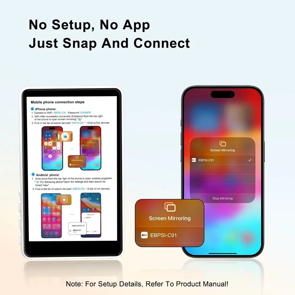 Vlog Selfie Monitor Screen for iPhone & Android, 4K/1080p Magnetic Back Camera Vlog Monitor for YouTube TikTok Live Streaming - Buy Your Wish