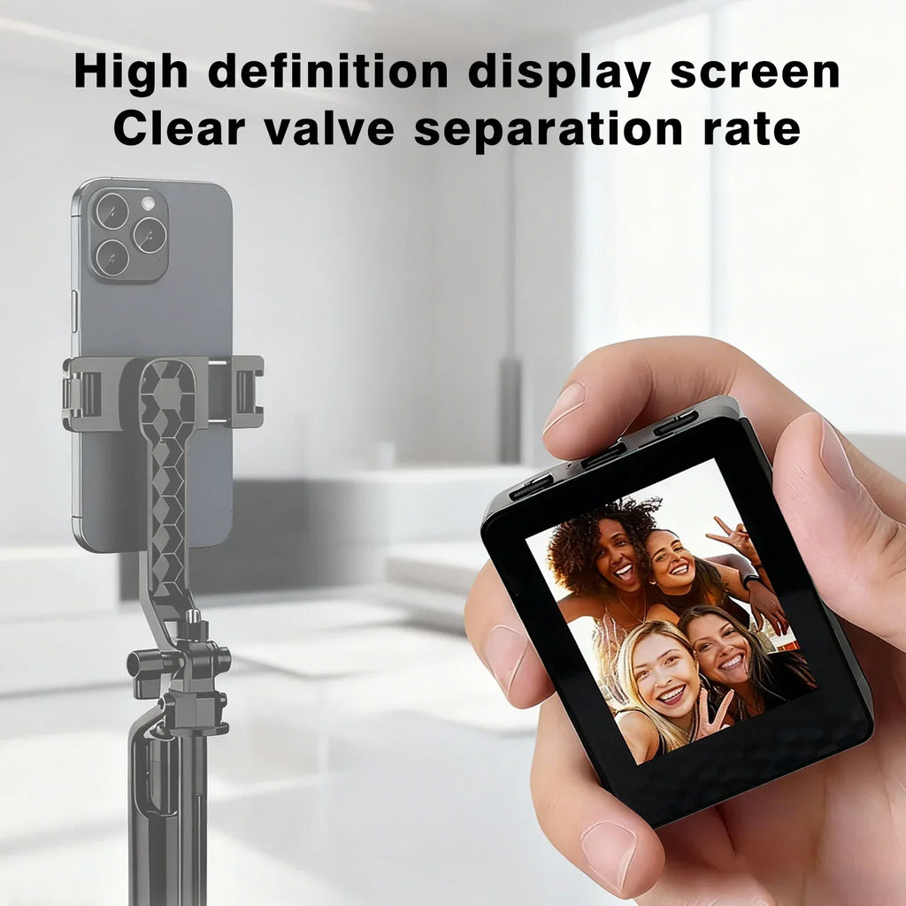 Vlog selfie monitor screen with watch button remote control, suitable for Iphone Android phone selfie - Buy Your Wish