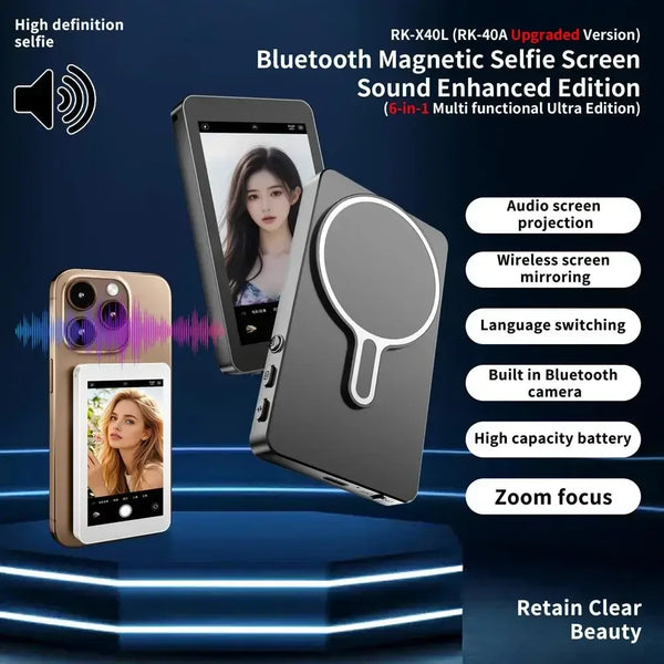 Selfie Monitor Screen Rear Portable Selfie Monitor Vlog Screen Magnetic Vlog Phone Rear Camera For Selfie Vlog Live Stream - Buy Your Wish