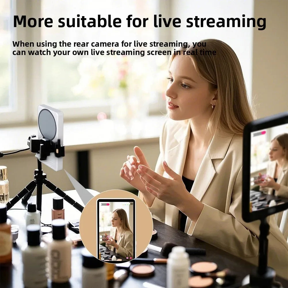 Vlog Selfie Monitor Screen for iPhone & Android, 4K/1080p Magnetic Back Camera Vlog Monitor for YouTube TikTok Live Streaming - Buy Your Wish
