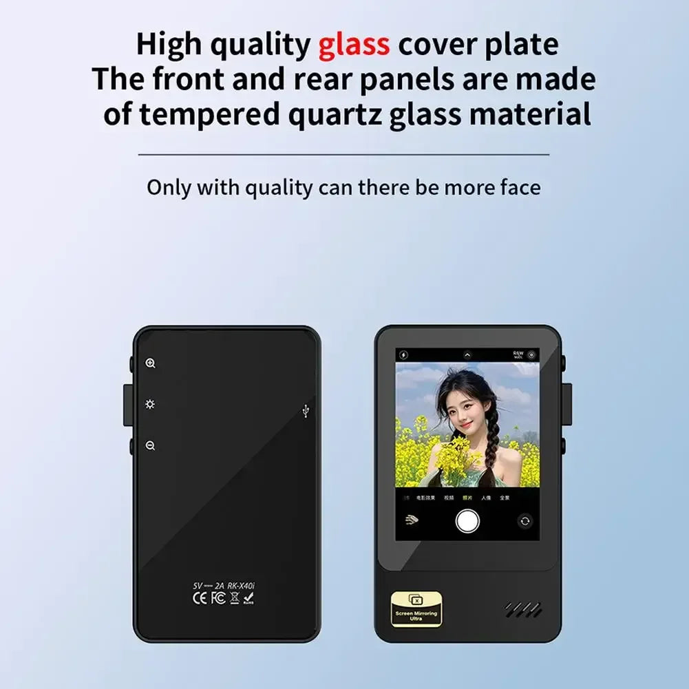 Selfie Monitor Screen For IPhone Android, 2.4 HD Expansion Display Rear Camera Vlog Live Video Recording - Buy Your Wish