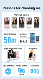 Vlog Selfie Monitor Screen Vlog Magnetic Video Recording for iPhone & Android Wireless Mirroring Content Creator Live stream - Buy Your Wish