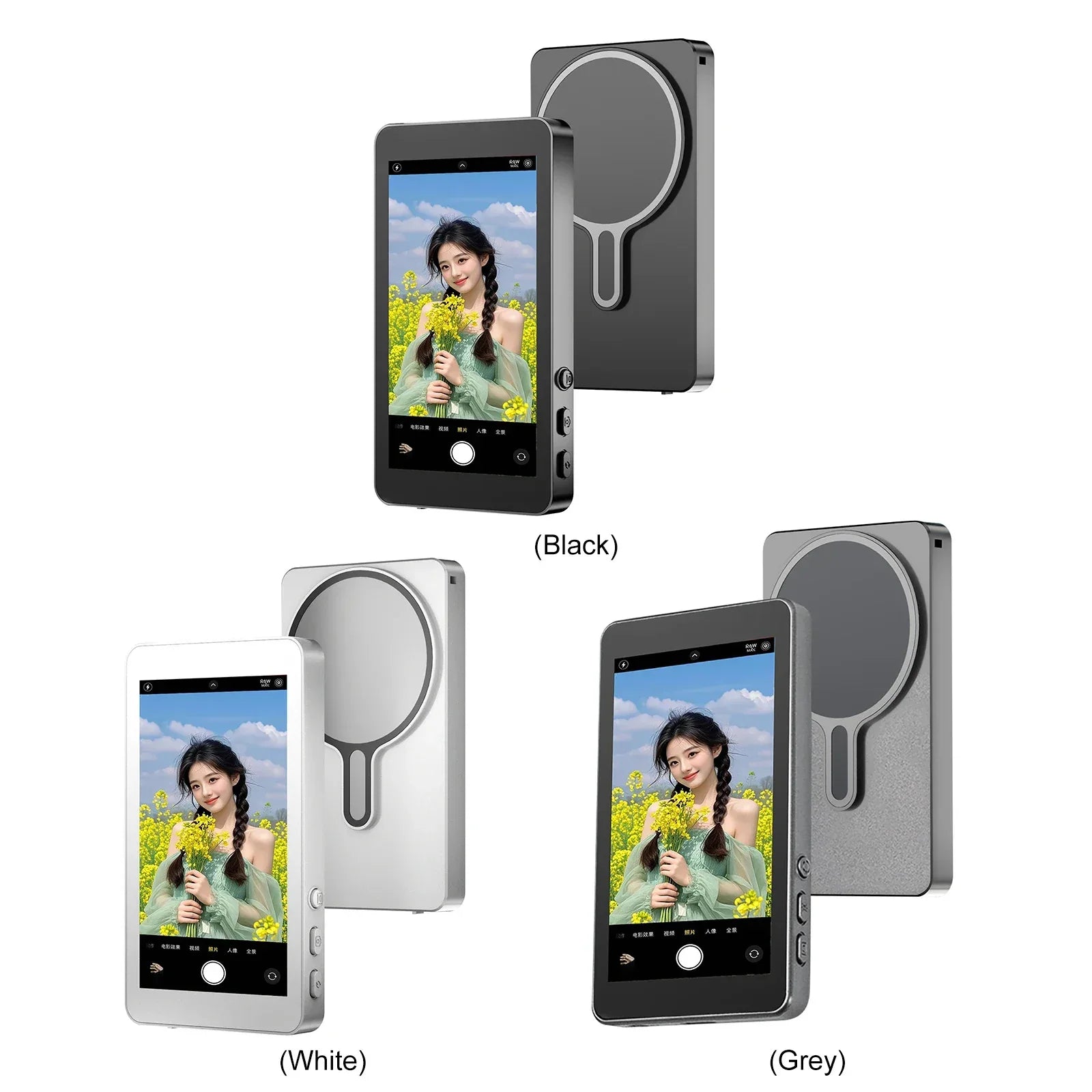 Magnetic Phone Vlog Selfie Monitor Screen Back Camera Monitor for Selfie Vlog Live Stream for Android iPhone - Buy Your Wish