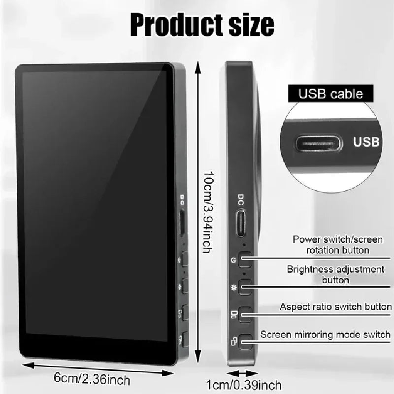 Wireless Selfie Monitor for iphone Android Live Selfie Monitor Screen with Screen Mirroring Vlog Live Stream Selfie Monitor - Buy Your Wish