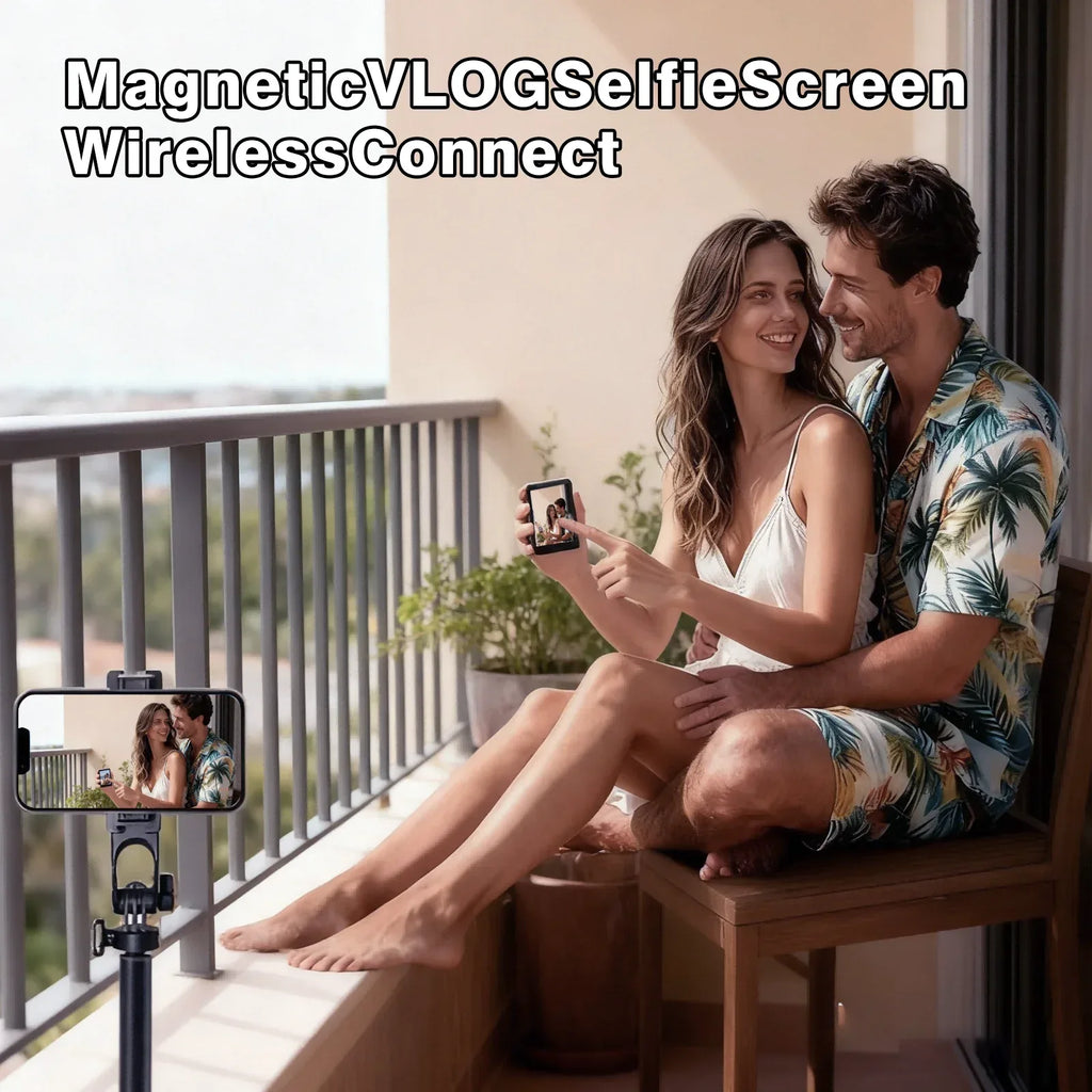 Vlog selfie monitor screen with watch button remote control, suitable for Iphone Android phone selfie - Buy Your Wish
