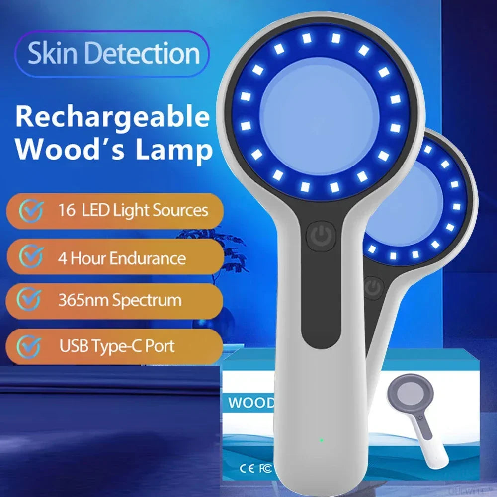 Woods Lamp Skin Analyzer For Skin UV Magnifying For Beauty Facial Testing Wood Lamp Light Skin Analysis Detection Skin Care - Buy Your Wish