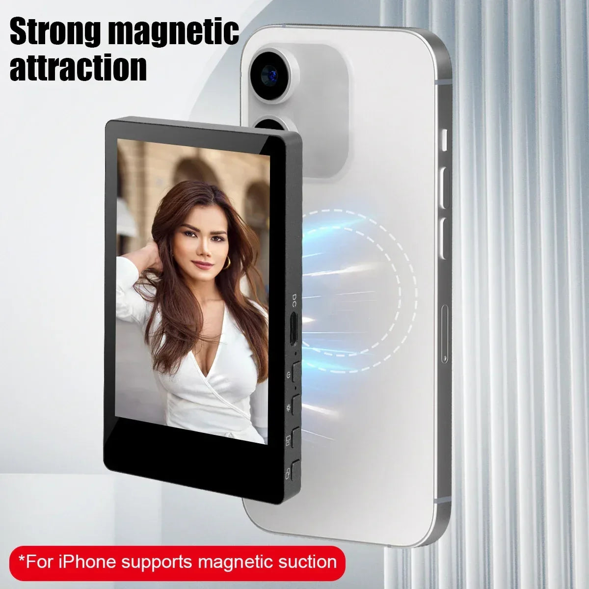 Mobile Phone Wireless Magnetic Selfie Monitor Screen For Smartphone Vlog Live Stream Video Recording for iPhone Android phone - Buy Your Wish