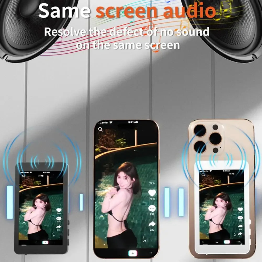 Selfie Monitor Screen Rear Portable Selfie Monitor Vlog Screen Magnetic Vlog Phone Rear Camera For Selfie Vlog Live Stream - Buy Your Wish