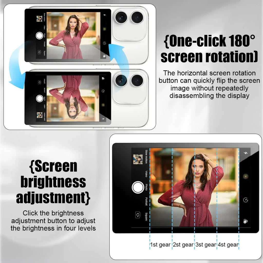 Mobile Phone Wireless Magnetic Selfie Monitor Screen For Smartphone Vlog Live Stream Video Recording for iPhone Android phone - Buy Your Wish