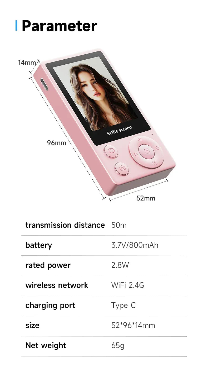 Vlog Selfie Monitor Screen Vlog Magnetic Video Recording for iPhone & Android Wireless Mirroring Content Creator Live stream - Buy Your Wish