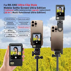 Selfie Monitor Screen For IPhone Android, 2.4 HD Expansion Display Rear Camera Vlog Live Video Recording - Buy Your Wish