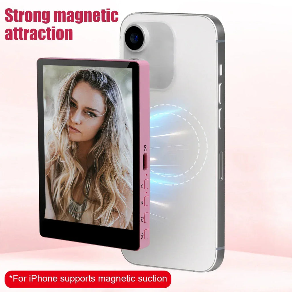 Mobile Phone Wireless Magnetic Selfie Monitor Screen For Smartphone Vlog Live Stream Video Recording for iPhone Android phone - Buy Your Wish