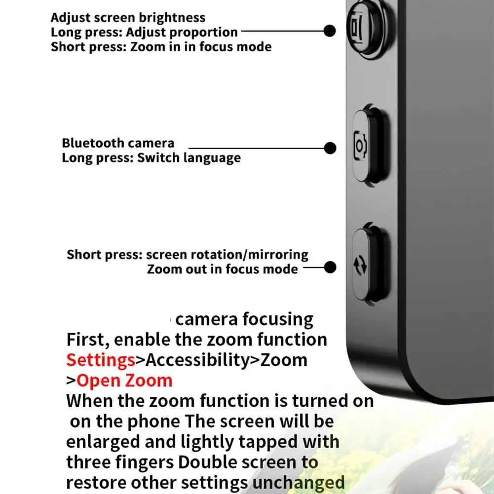 Selfie Monitor Screen Rear Camera Vlog Live Stream Video Recording Wireless Outdoor Selfie Tool Smartphone Magnetic Accessories - Buy Your Wish