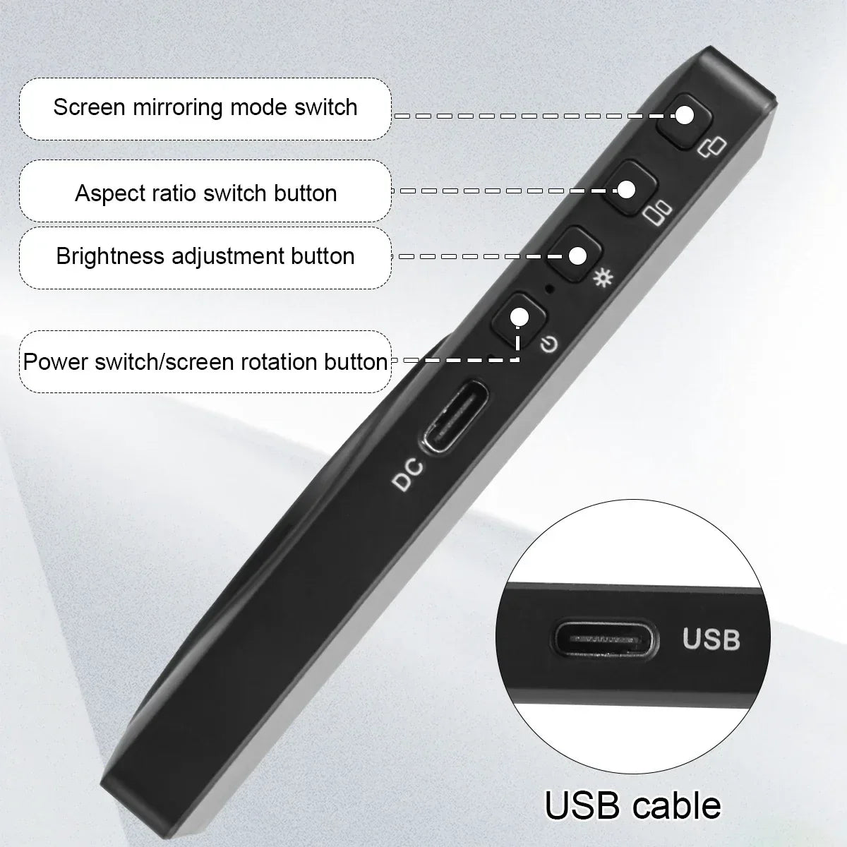 Mobile Phone Wireless Magnetic Selfie Monitor Screen For Smartphone Vlog Live Stream Video Recording for iPhone Android phone - Buy Your Wish