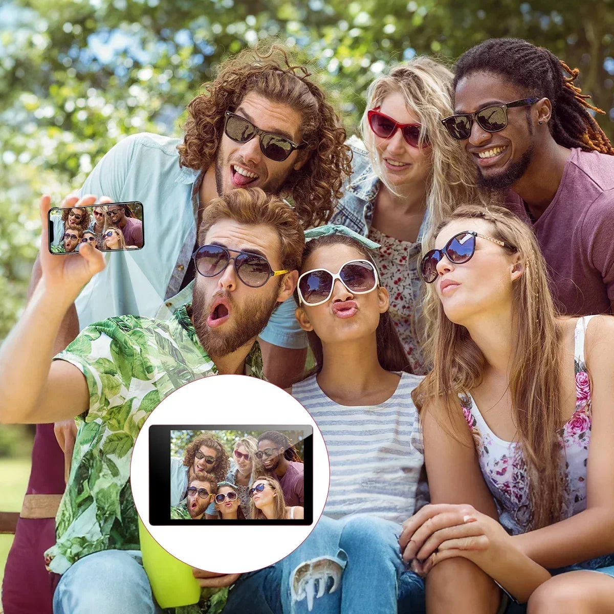 Mobile Phone Wireless Magnetic Selfie Monitor Screen For Smartphone Vlog Live Stream Video Recording for iPhone Android phone - Buy Your Wish