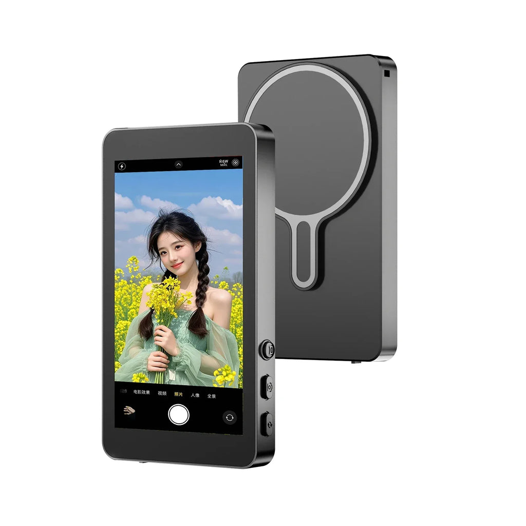 Magnetic Phone Vlog Selfie Monitor Screen Back Camera Monitor for Selfie Vlog Live Stream for Android iPhone - Buy Your Wish