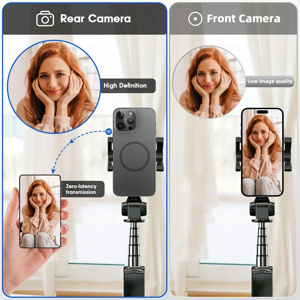 Magnetic Selfie Monitor Screen w Wireless Remote Phone Vlog Rear Camera Monitor for iPhone Android Recording Vlog Live Stream - Buy Your Wish