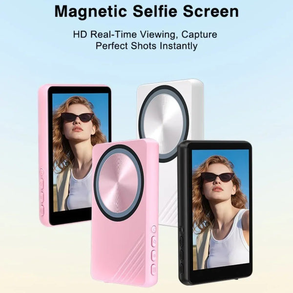 Vlog Selfie Monitor Screen for iPhone & Android, 4K/1080p Magnetic Back Camera Vlog Monitor for YouTube TikTok Live Streaming - Buy Your Wish