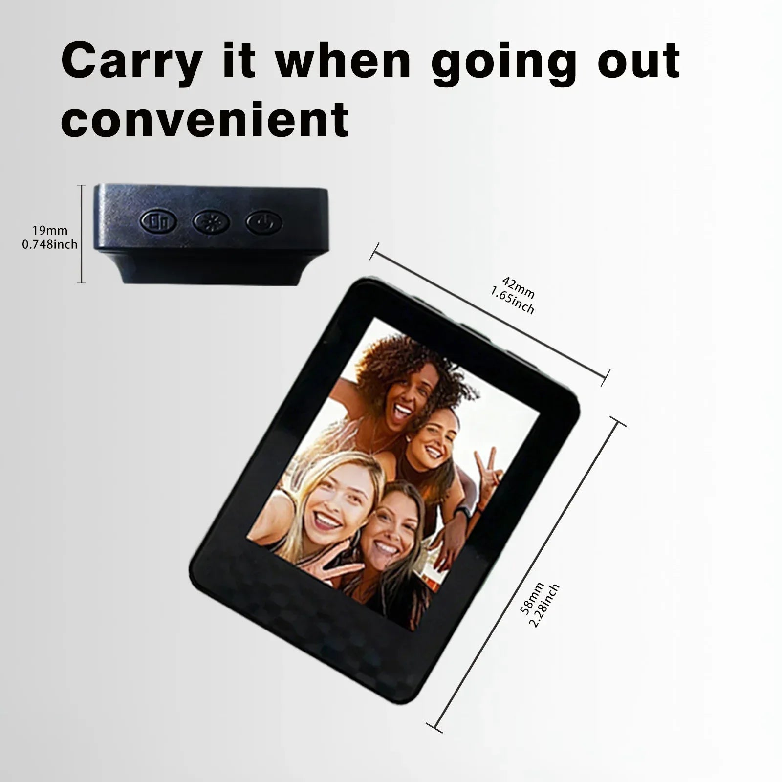 Vlog selfie monitor screen with watch button remote control, suitable for Iphone Android phone selfie - Buy Your Wish