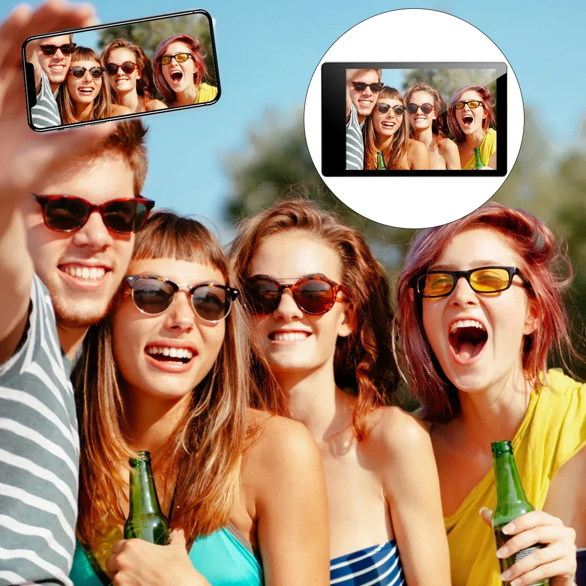 Mobile Phone Wireless Magnetic Selfie Monitor Screen For Smartphone Vlog Live Stream Video Recording for iPhone Android phone - Buy Your Wish