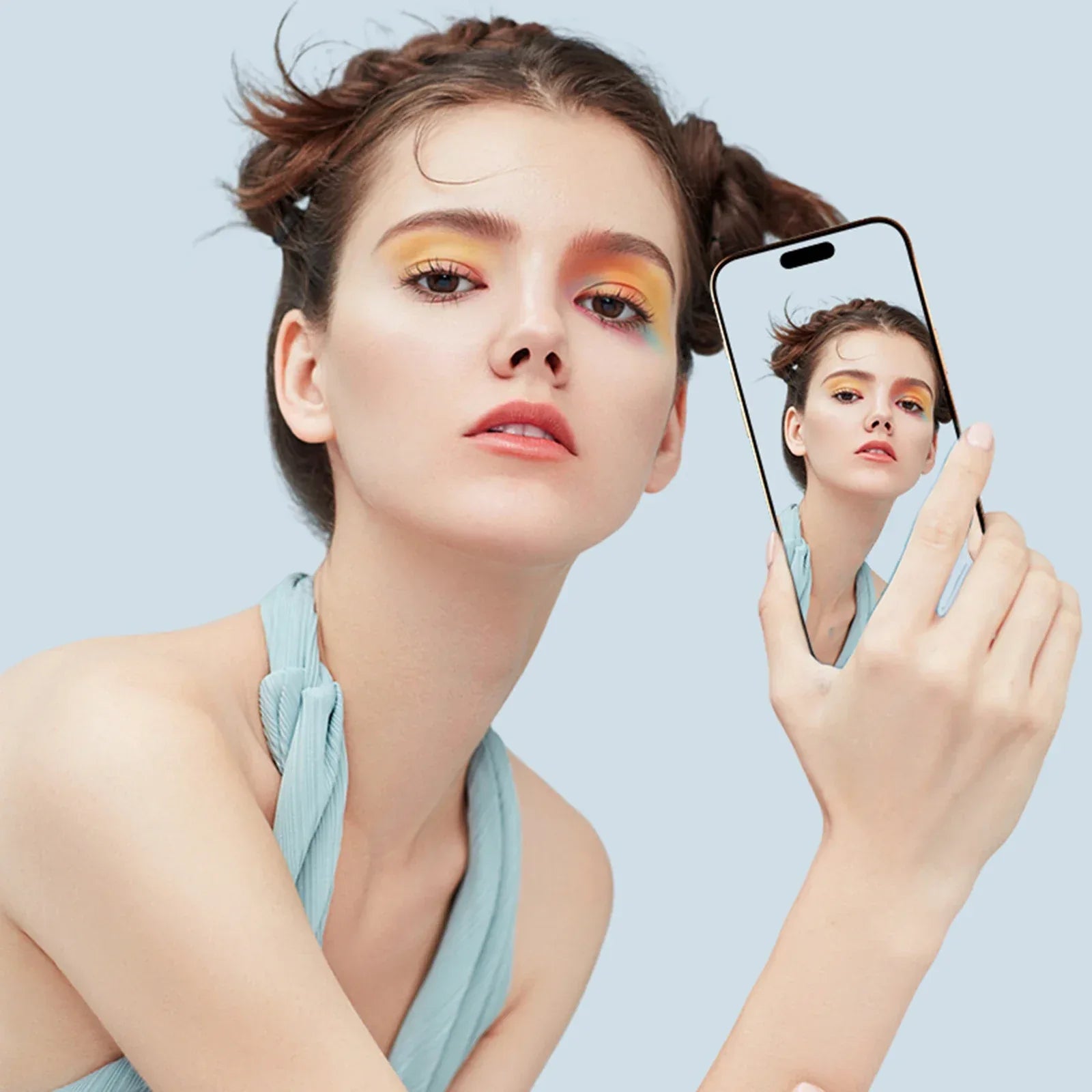 Magnetic Phone Vlog Selfie Monitor Screen Back Camera Monitor for Selfie Vlog Live Stream for Android iPhone - Buy Your Wish