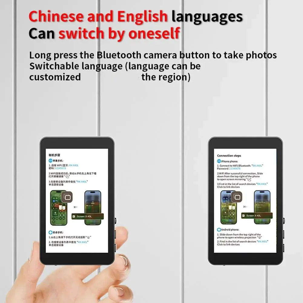 Selfie Monitor Screen Rear Portable Selfie Monitor Vlog Screen Magnetic Vlog Phone Rear Camera For Selfie Vlog Live Stream - Buy Your Wish