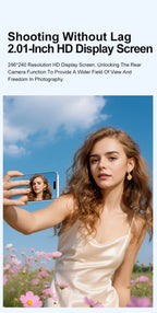 2.01-inch Clear Vlog Selfie Monitor Screen for Phone Rear Camera Selfie Live Stream Wireless Connection Video Recording New Gift 1 - Buy Your Wish
