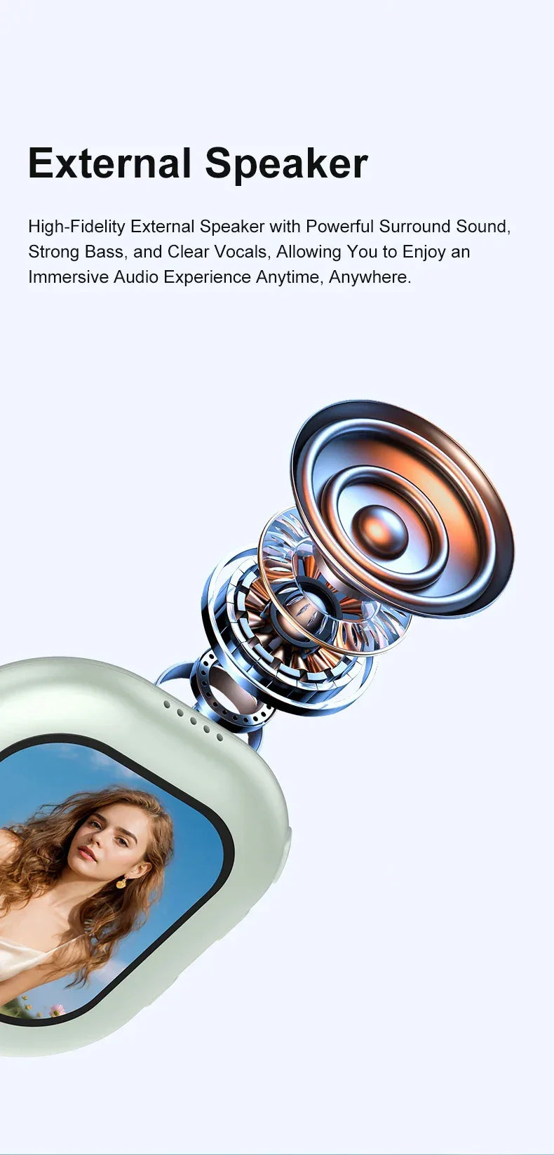 2.01-inch Clear Vlog Selfie Monitor Screen for Phone Rear Camera Selfie Live Stream Wireless Connection Video Recording New Gift 1 - Buy Your Wish