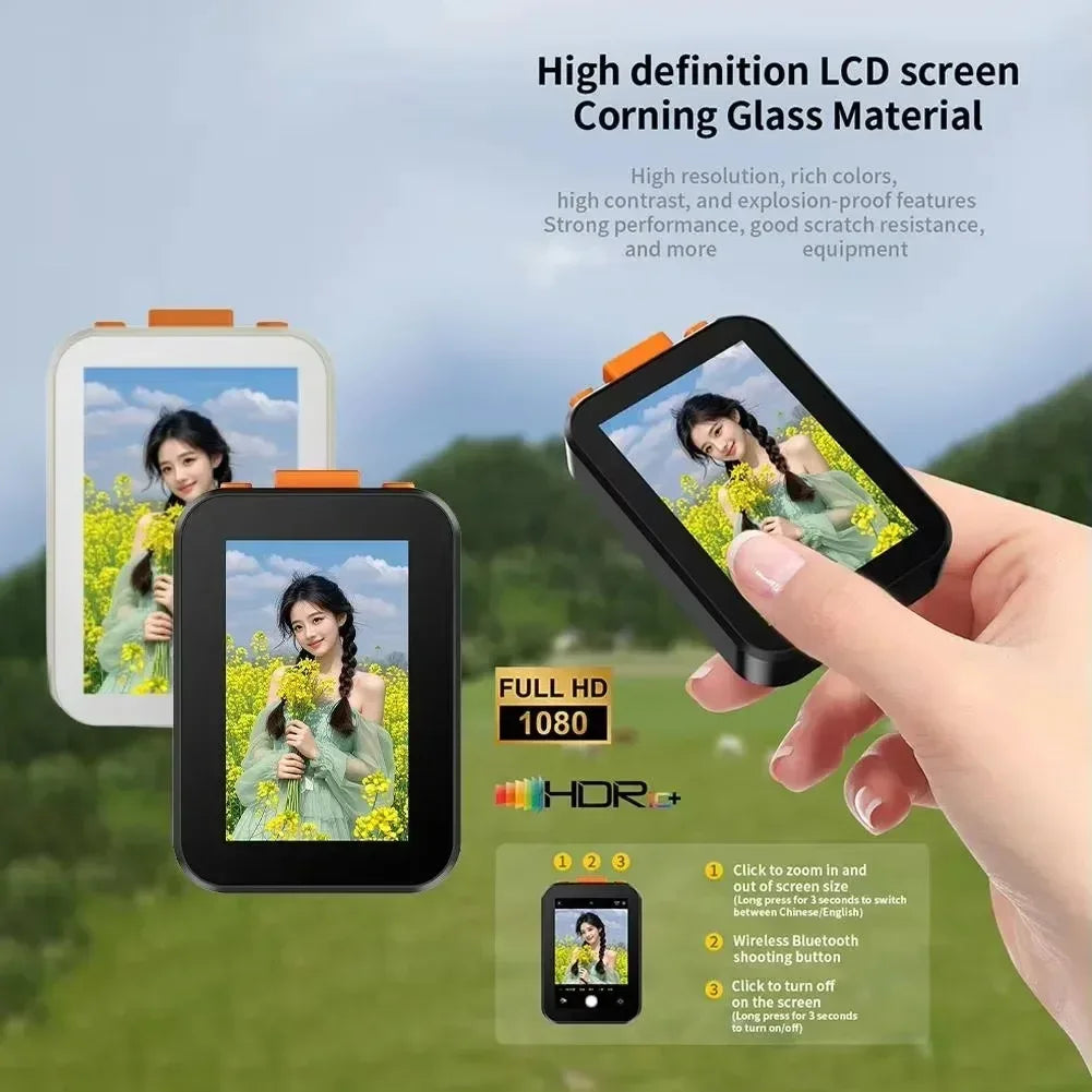 Vlog Self Timer Monitor Screen Mini Selfie Phone Screen Phone Projection Bluetooth Remote Control Photography Outdoor Travel - Buy Your Wish