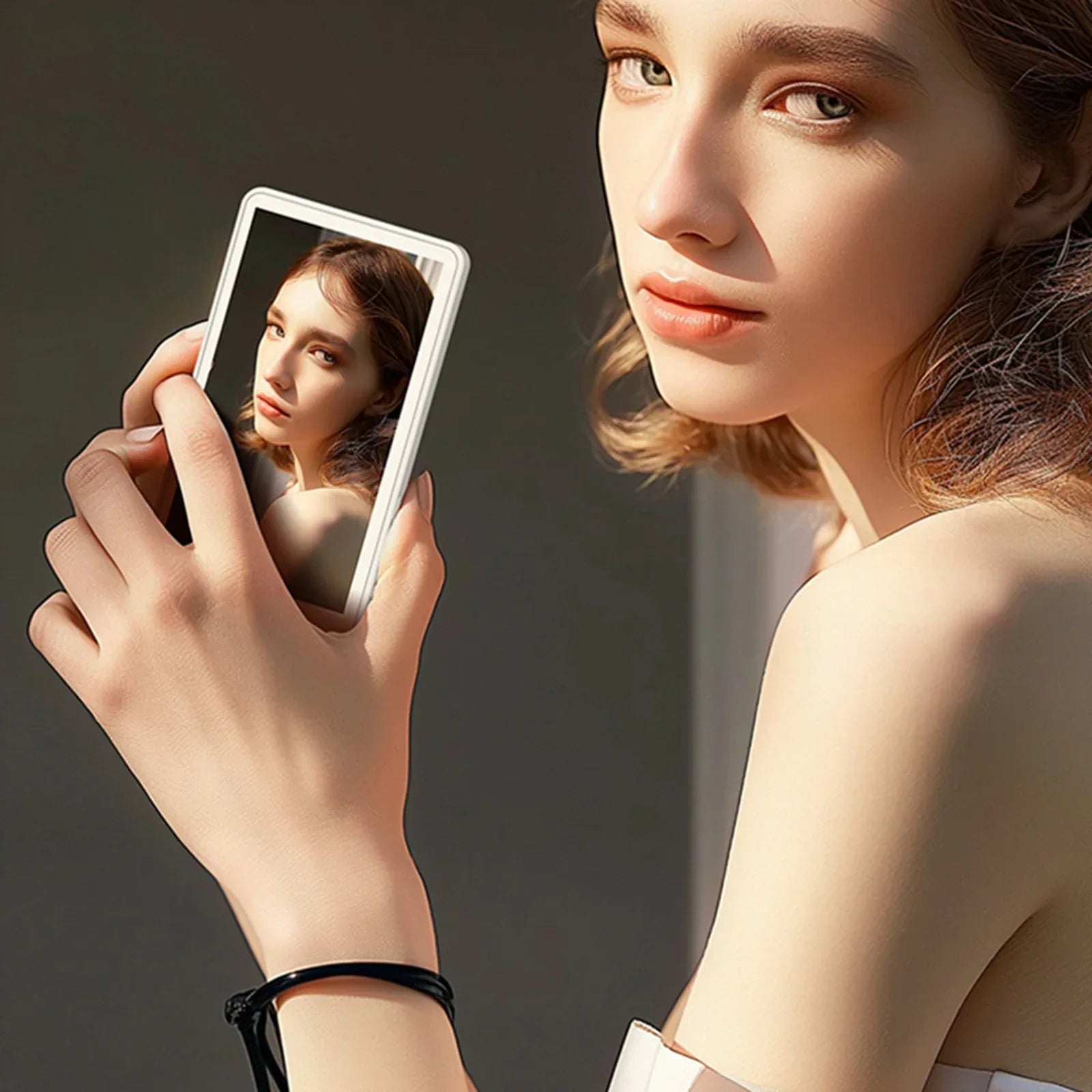 Magnetic Phone Vlog Selfie Monitor Screen Back Camera Monitor for Selfie Vlog Live Stream for Android iPhone - Buy Your Wish