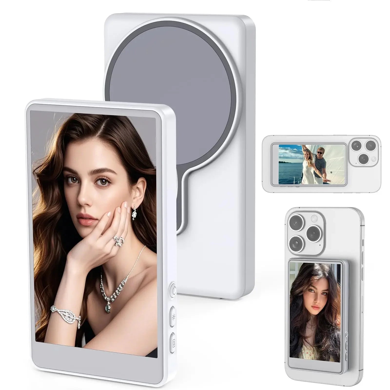 Phone Vlog Selfie Monitor Screen Portable Back Camera Monitor with Magnetic Connection and Remote Control for Selfie Vlog Live - Buy Your Wish